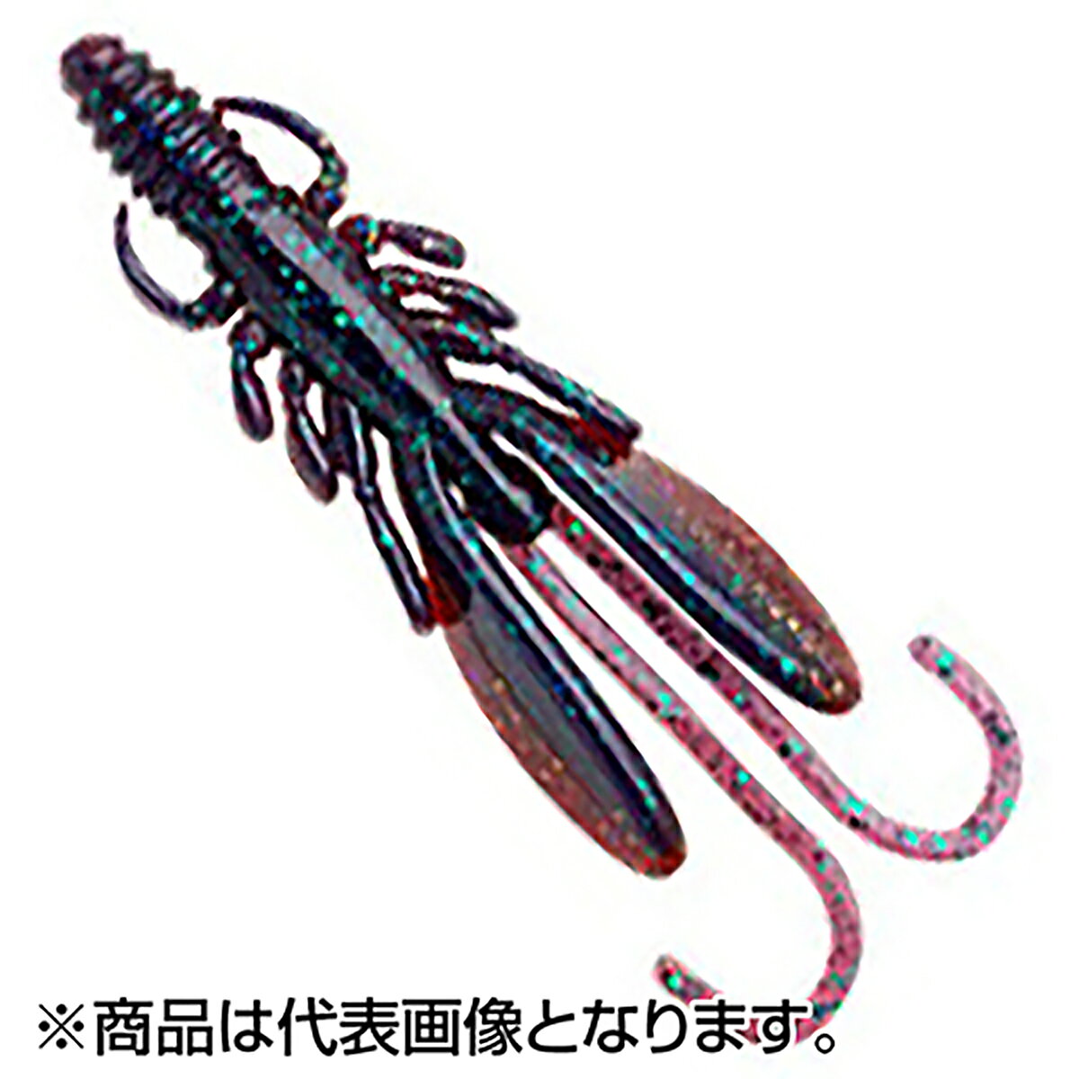 Ecogear Bug Ants 2 inch #414 Miwaku Purple Camo