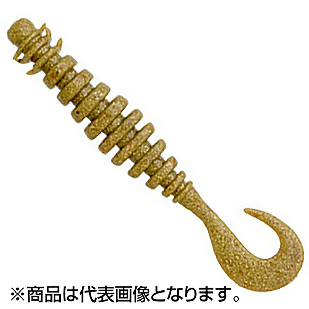 乐天商城 - エコギア(ECOgEAR) 熟成アクア リングマックス 3.8インチ/97mm J17 オリーブゴールド
