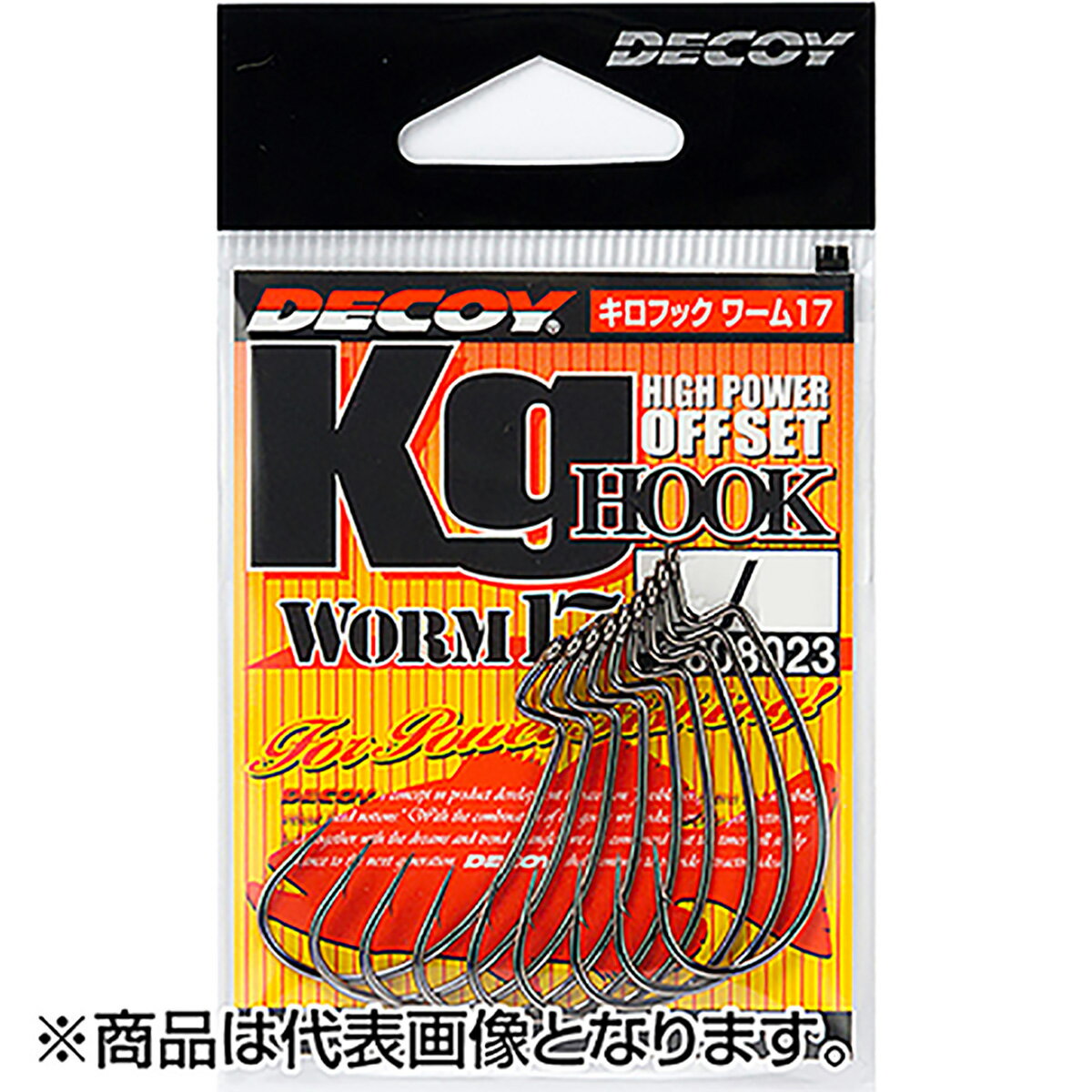 樂天商城 - カツイチ(Katsuichi) デコイ キロフック ワーム17 #1/0 NSブラック WORM17