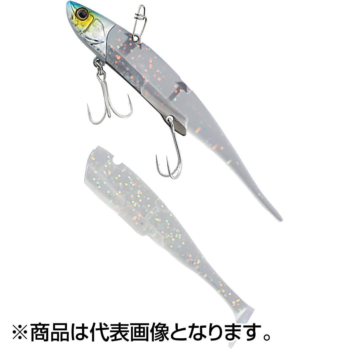 ����å���(JACKALL) �ӥå��Хå��� ���եȥХ��� 115mm 28g ���饹���ꥢ��(UV)