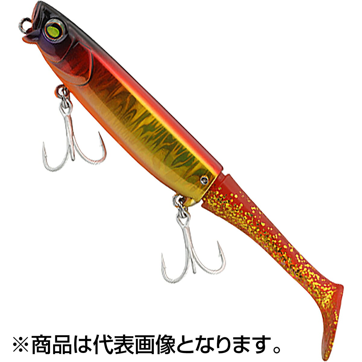 乐天商城 - ジャッカル(JACKALL) サブル HBシャッド 120mm 28g アカキン