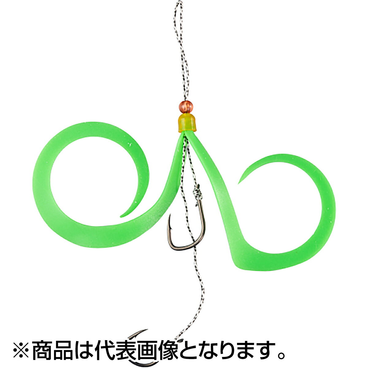 乐天商城 - ジャッカル(JACKALL) 鉛式ビンビンスイッチ スペアラバーフックセット 蛍光グリーン