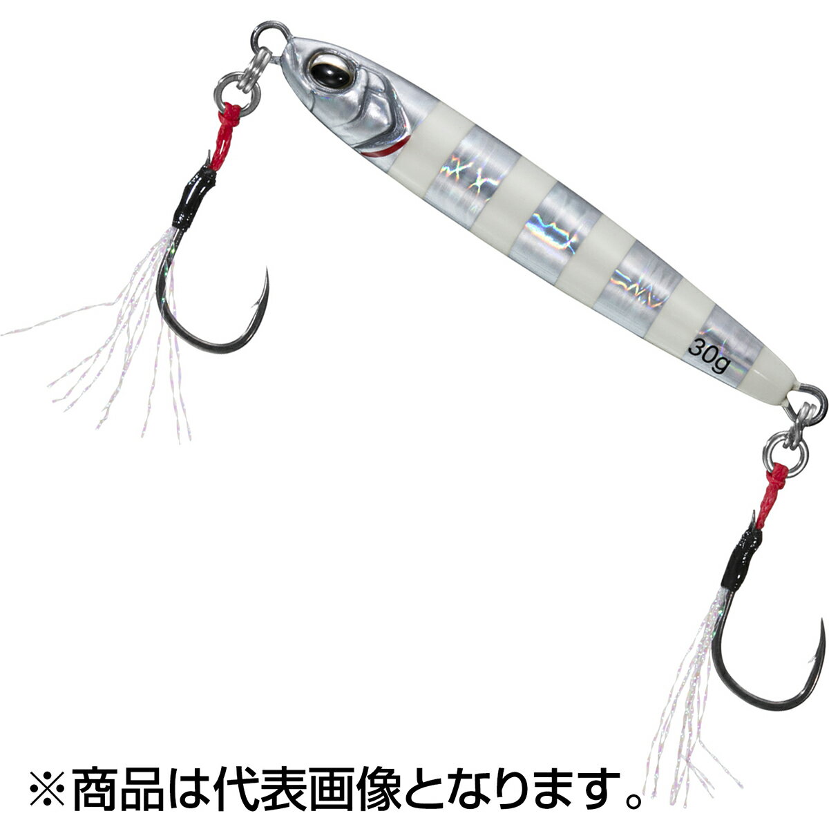 ダイワ(DAIWA) サムライジグR スローフォール 30g ゼブラグロー