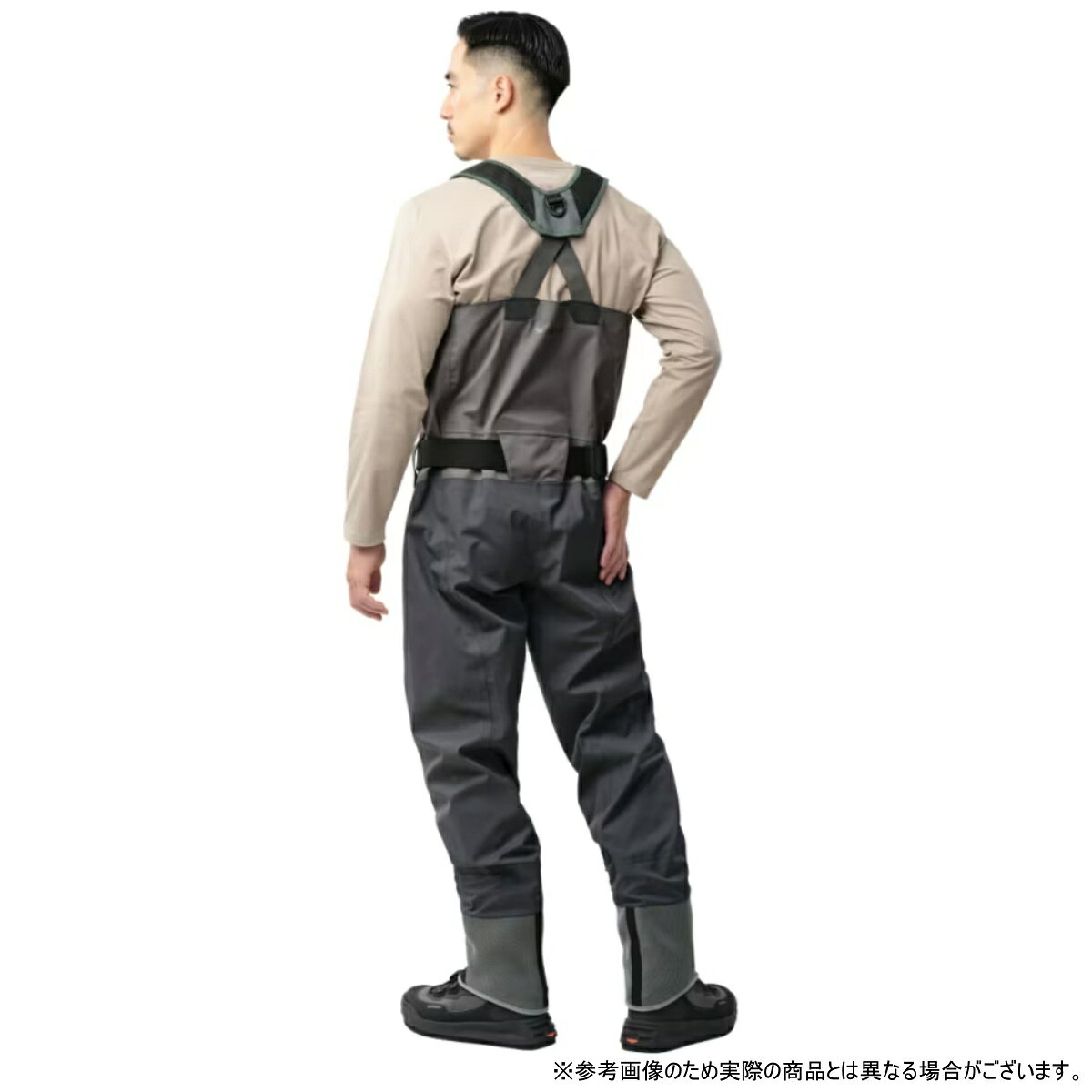 dn e-shopのシマノ(SHIMANO) DSストレッチウェーダーPRO Z ソックス M ダークグレー FF-062Y ウェイダー ウェダー ウエダー 胴長 防水｜アングル3
