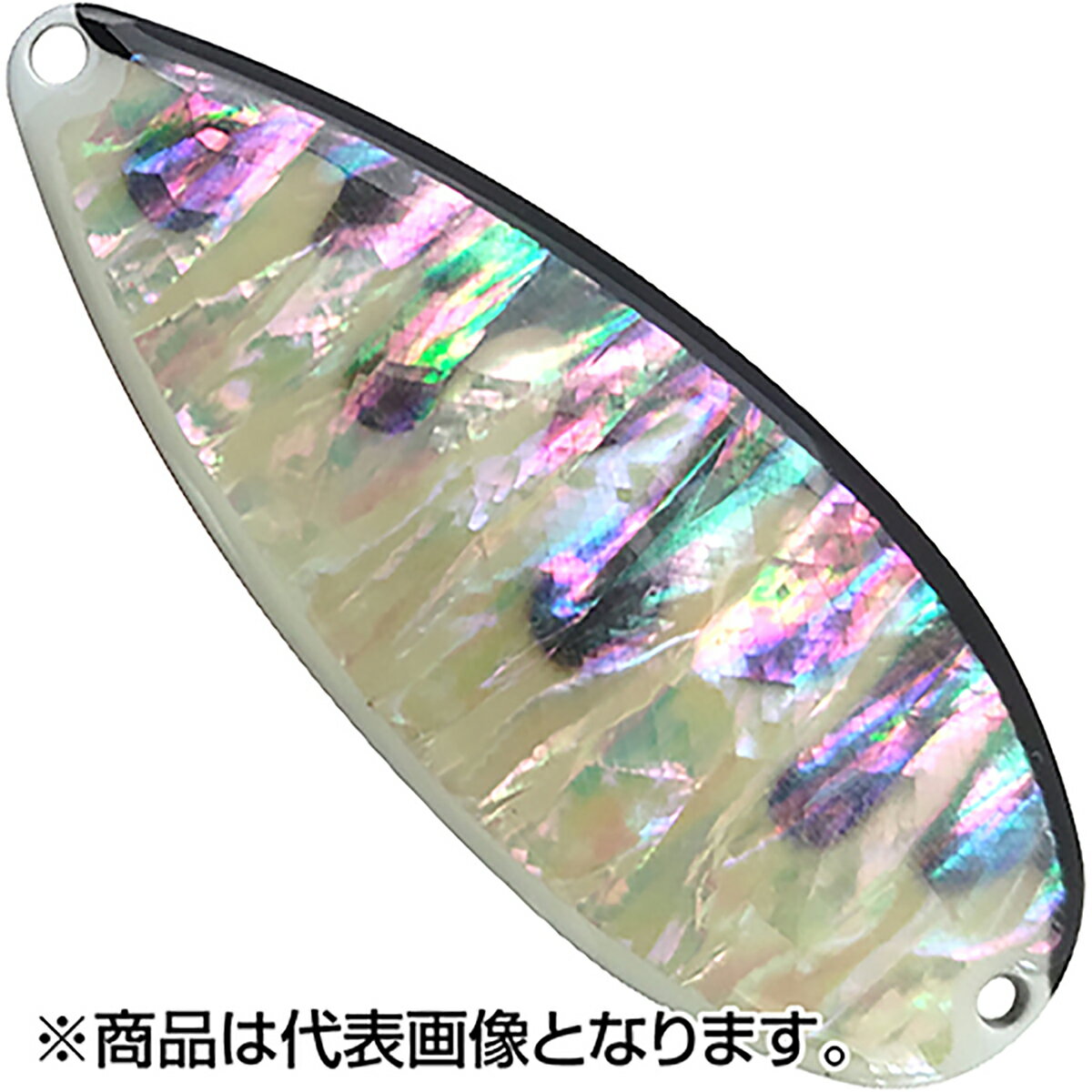 フィールドハンター(FIELD HUNTER) ノース エックス SHELL(天然日本アワビ) 75mm 45g #36 S.コーチ グロー/ブラック