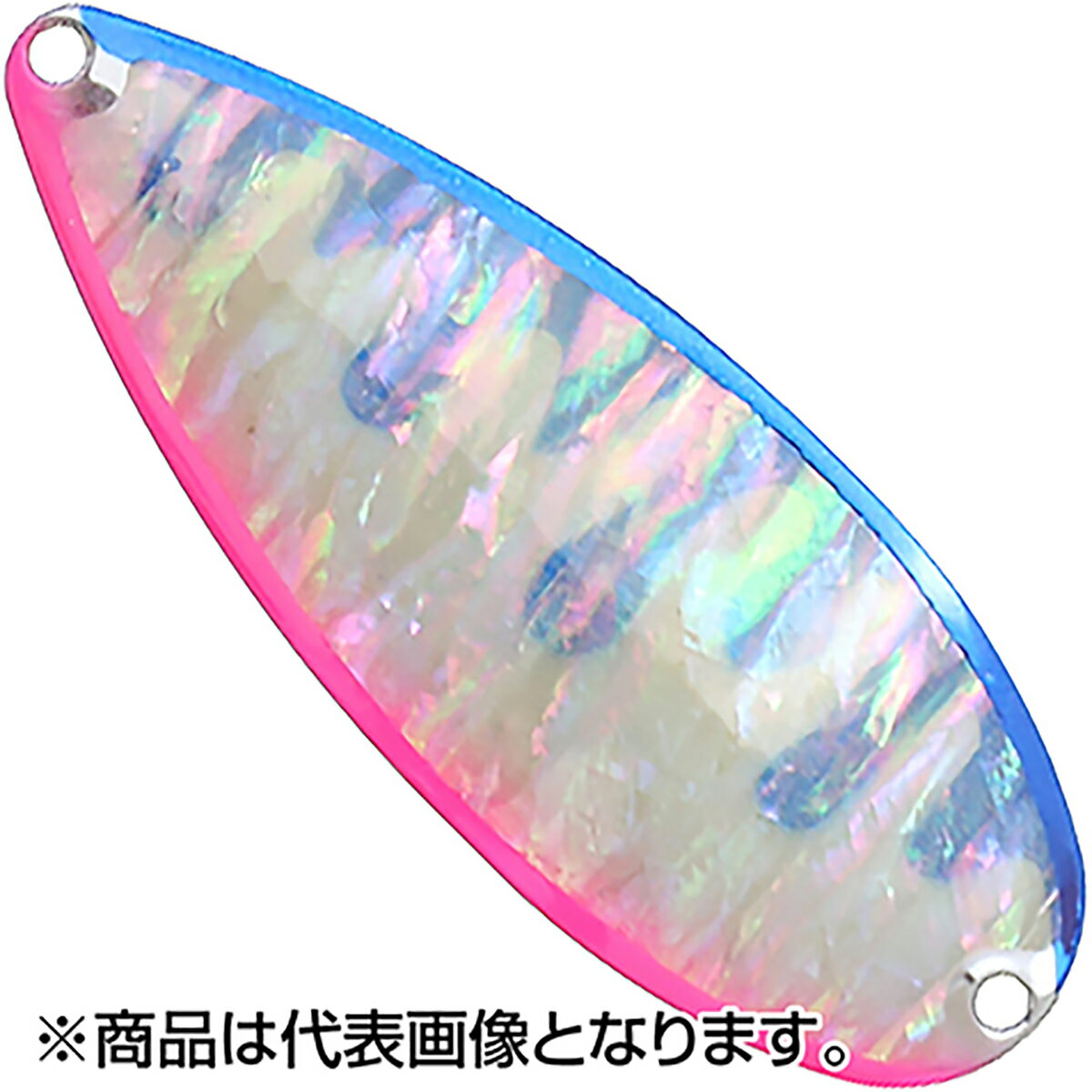 フィールドハンター(FIELD HUNTER) ノース エックス SHELL(天然日本アワビ) 75mm 45g #38 コーチ ブルー/ピンク