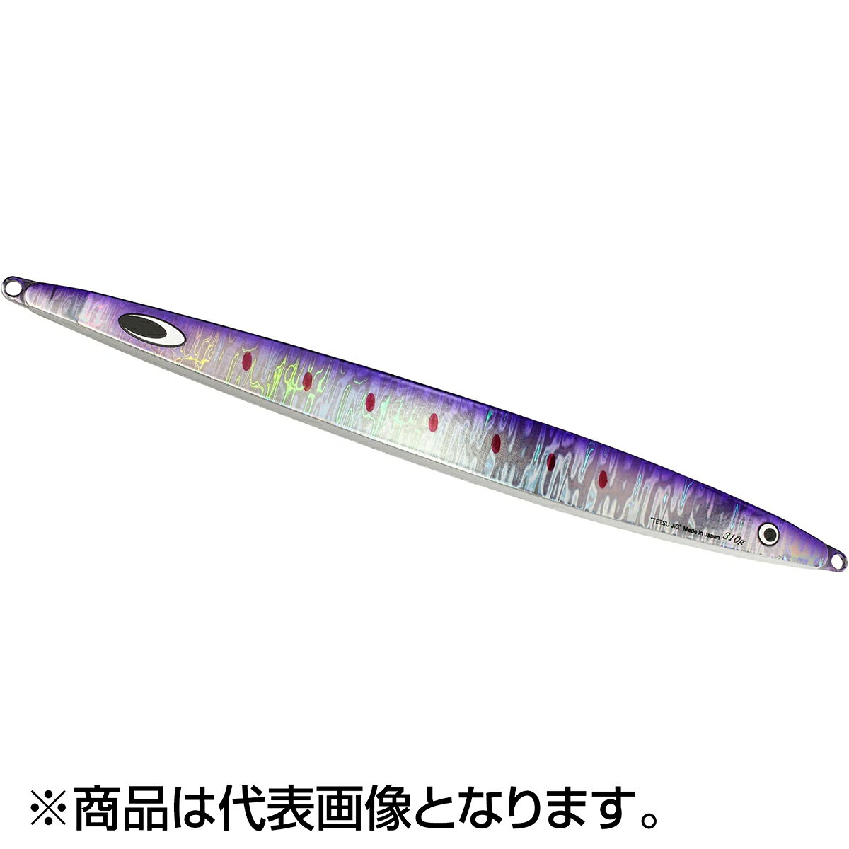 鉄ジグに拘り続けたパパ大津留の答え。DEEP ROBBER（深場の強盗）と名を打ったそのジグは、鉄ジグの魂を継承しつつも、前後比率を4：6とやや後方重心にすることで、ディープ攻略に欠かせないフォールスピードを向上させた。それでいてジャーク時の引き抵抗の軽さはスイムライダー同様軽いのが特徴。体力を必要とするディープジギングにおいて大きなアドバンテージとなる。 また、前後を入れ換えて逆付けすることで、バックスライドに移行するまでの時間を長くとりより水平姿勢を長く見せることを可能にする。ベイトの種類によってぜひ使い分けたい。 ★仕様・規格・寸法★Size：310gMaterial：鉄、ステンレス