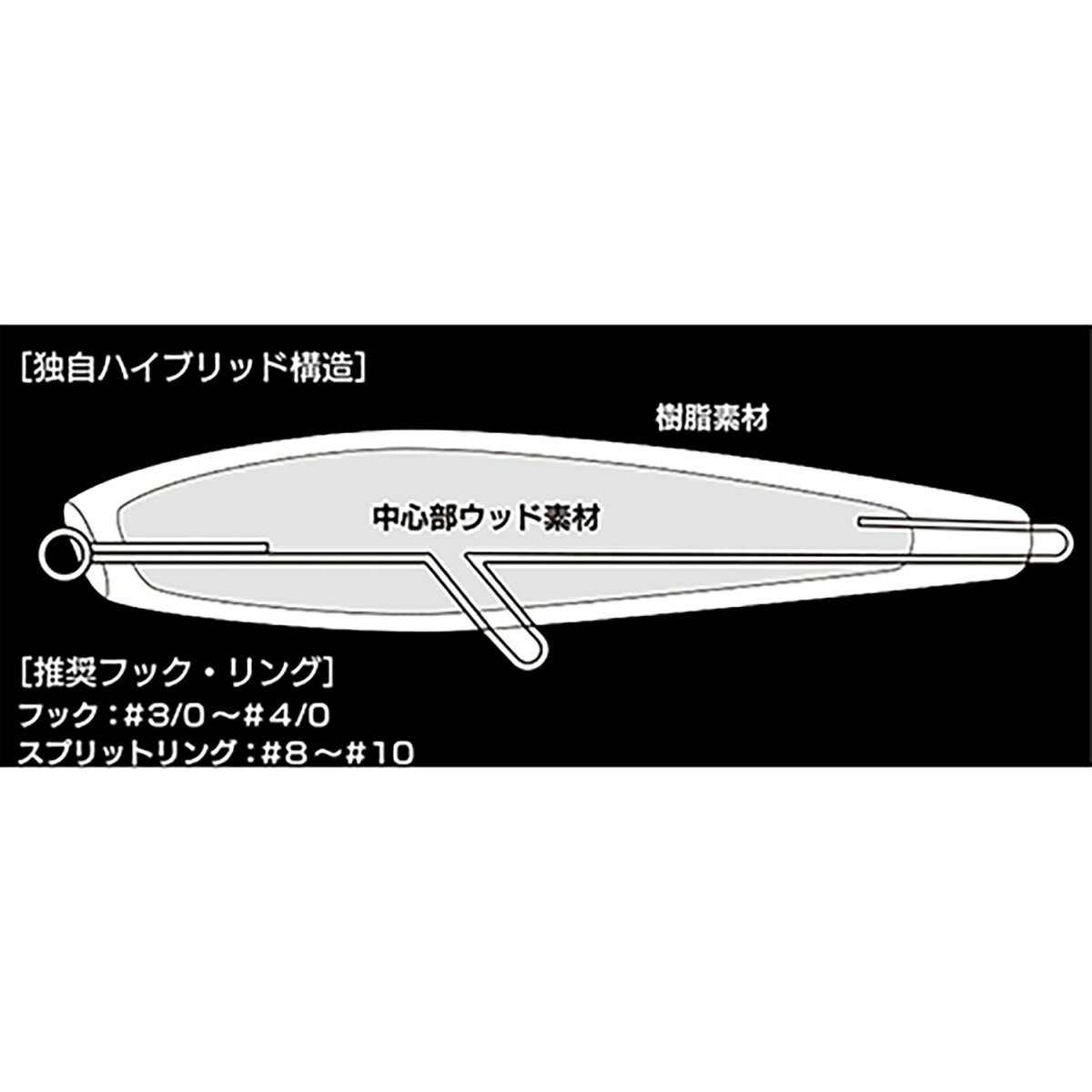 【当店限定P5倍確定】ゼスタ(XESTA) マーベリック 200mm 95g PG.012 BKSEL ブラックシェル 3