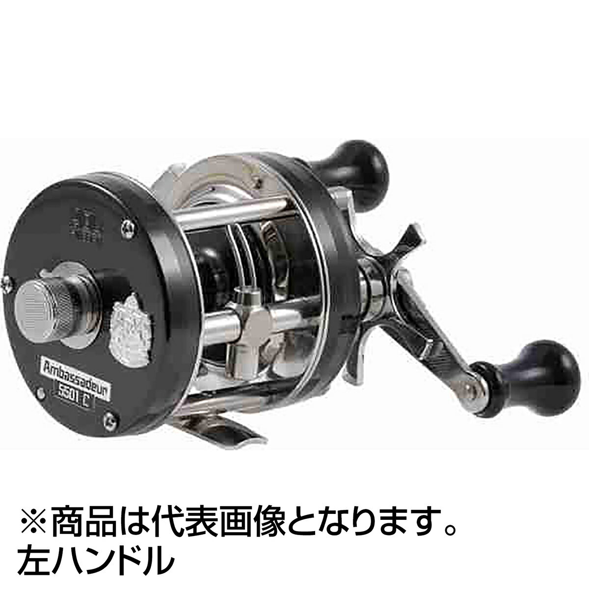 AbuGarcia (アブガルシア) アンバサダー (Ambassadeur) 5501C ファクトリーチューン ブラック 左巻き ダブルハンドル バス ライギョ ナマズ トップウォーター丸形リール