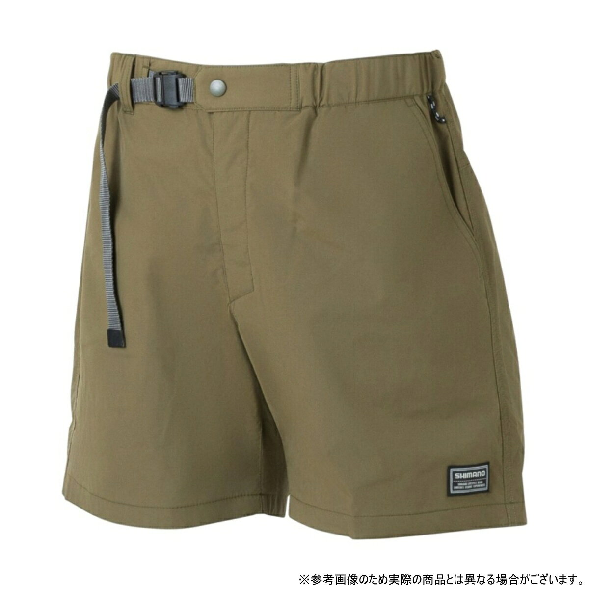 ワイドシルエットで快適に海水対応の機能ショーツで夏の釣りを楽しむ海水対応撥水生地を採用した、ワイドシルエットの機能ショーツ。股部分にはシームテープ処理を施し、水辺での着用にも対応しています。特殊加工と高耐久素材の組み合わせにより、海水でも高い撥水性を維持し、塩残りによる白汚れも軽減。釣果写真も美しく残せます。さらに、ベルトバックルを中心からずらした設計で、屈んだ際や腰巻式ライフジャケット着用時の違和感も軽減。快適な着用感をサポートします。※参考重量: 216g (Lサイズ)★仕様・規格・寸法★JAN4969363158208カラーカーキサイズXL裾囲最大(cm)サイズXL着丈(cm)身幅(cm)裾幅(cm)肩幅(cm)袖丈(cm)裄丈(cm)ウエスト幅(cm)42.0股下(cm)18.0脇丈(cm)45.2裾幅(cm)31.0