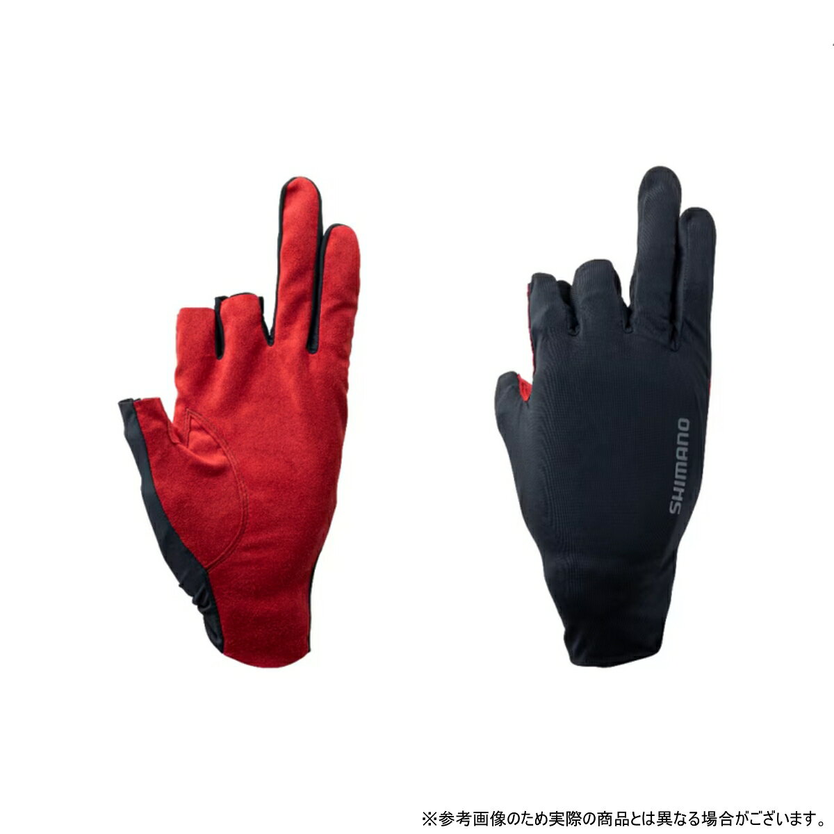 樂天商城 - シマノ(SHIMANO) GL-006Y リアルブラックレッド L【05 センシティブ グローブ 3】