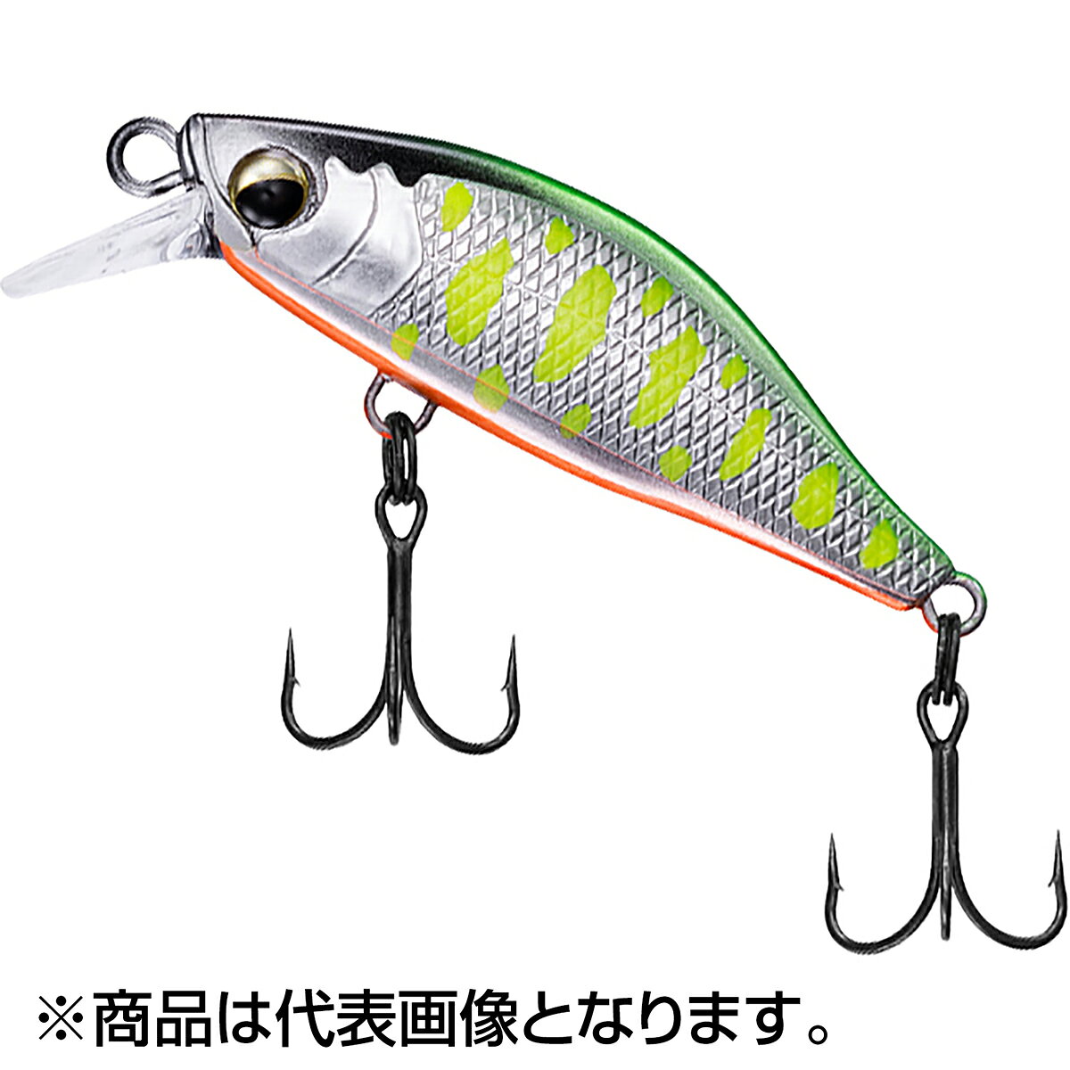 基本性能を徹底的に研ぎ澄ませたハイパフォーマンスミノーSilverCreek ミノーとはシルバークリークミノーとは渓流フィッシングの楽しさ、自然の豊かさを体験出来るよう、様々なシーンで活躍でき、美しき鱒族とのコミュニケーションを図れるミノーである。シルバークリークミノーには、渓流ミノーイングの軸となる4つのスタンダードモデルが存在する。渓流専用に「流れを攻略するためのミノー」として設計しており、止水を想定したミノーとは明らかに特性が異なる。そして、その4つのスタンダードモデルを様々なシュチュエーション、場所により使い分けることによって、釣りの幅を広げることが出来る。---50S-----------------------------シルバークリークミノーの中でもド定番！！側面はアルミ貼り仕様で高級感のあるフィニッシュ、アップクロスでもしっかりとした操作感。---40S-----------------------------小渓流を攻略するいえで欠かせないのが小型ミノーである。小さい魚を狙うためだけにボディを小型化しているのではなく、小規模な流れで使うルアーのボリューム過剰によるスレを軽減できるサイズとした。アクションは狭い流れで活躍する移動距離を抑えたハイピッチヒラウチアクション。僅かしか通すことができない場面でも体高を生かしたヒラウチとアルミ貼りの輝きで瞬間的に渓魚を狂わせ勝負を決める。アクションに敏感な細流のヤマメやアマゴに絶大な効果を発揮する。---44S-----------------------------強い流れや中流域のガンガン瀬までもしっかり泳ぎ、源流〜中流域まで幅広く対応。ハイピッチ平打ちアクションにより神経質な賢い鱒にも口を使わせる。小型ながら源流〜中流、大鱒まで対応可能なオールラウンダーのコンパクトミノー。魚に違和感を与えない柔らかな光の反射をするアルミ貼り。 熟練の職人が1枚1枚貼るMADE IN JAPANクオリティ。---55S-----------------------------メインフィールドは水量豊富な渓流、里川や中流域などの開けた流れ。ミノーイングは川の規模とルアーサイズのバランスを合わせ、適正なアピール力を保つことが重要。アルミ貼りボディで自然な光を反射し、違和感なくアプローチ。---61S-----------------------------中、本流、または大渕など一段深い流れに潜む大鱒を攻略。トゥイッチ時のハイアピール平打ちアクションが広い流れや時には湖でも鱒の捕食スイッチを入れる。ボディサイズは まさに捕食される小魚のサイズ。魚に違和感を与えない柔らかな光の反射をするアルミ貼り。 熟練の職人が1枚1枚貼るMADE IN JAPANクオリティ。★仕様・規格・寸法★サイズ（mm）：55標準自重（g）：5.5タイプ：シンキング標準装備フック：#10ブラックトレブル※塗装の上塗りは、変質や不具合を起こす場合があります。あらかじめご了承ください。