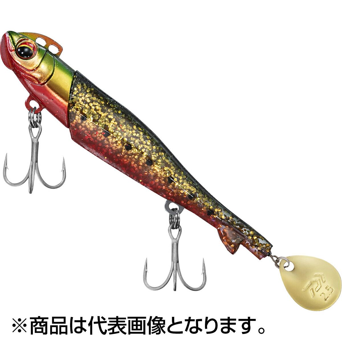 樂天商城 - ダイワ(DAIWA) フラットジャンキー ロデムR4ブレード 18g 4inch グリーンゴールドレッドベリー