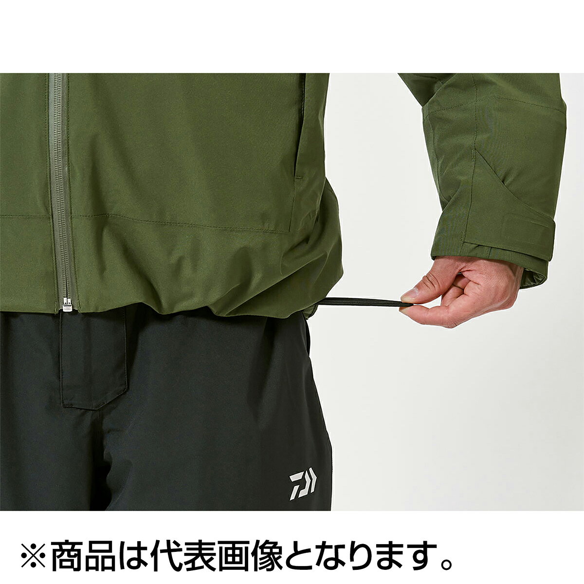 dn e-shopのダイワ(DAIWA) DW-3525 RAINMAX ウインタースーツ 2XL オリーブグリーン｜アングル3