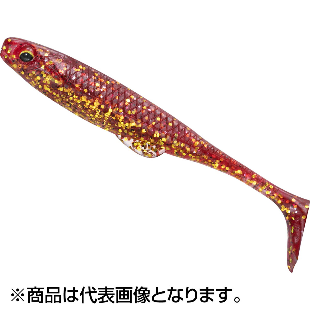 Daiwa Flat Junkie Duckfin Shad 3.5inch Flounder Burning