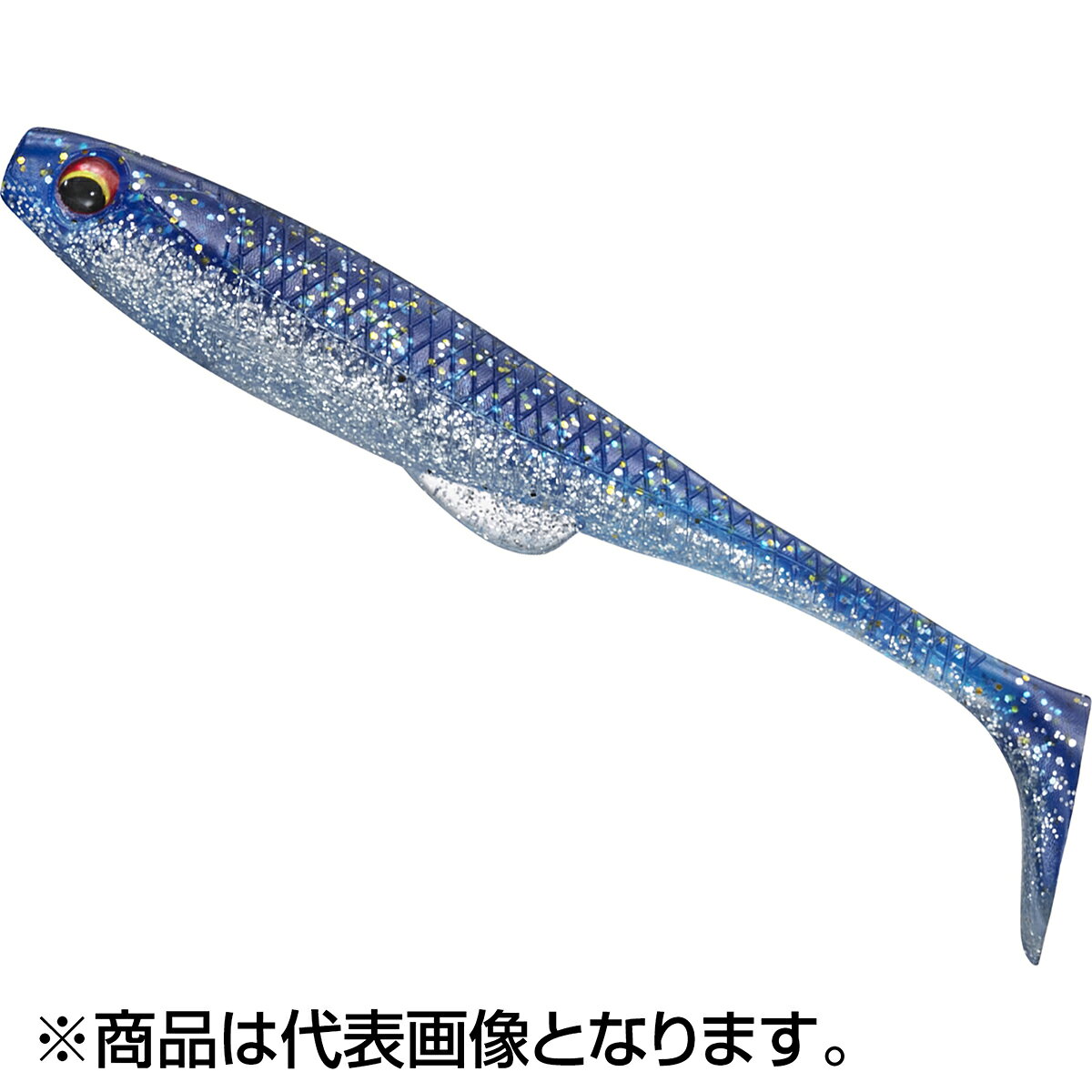 Daiwa Flat Junkie Duckfin Shad 3.5inch Gold Glitter Raw Sardine