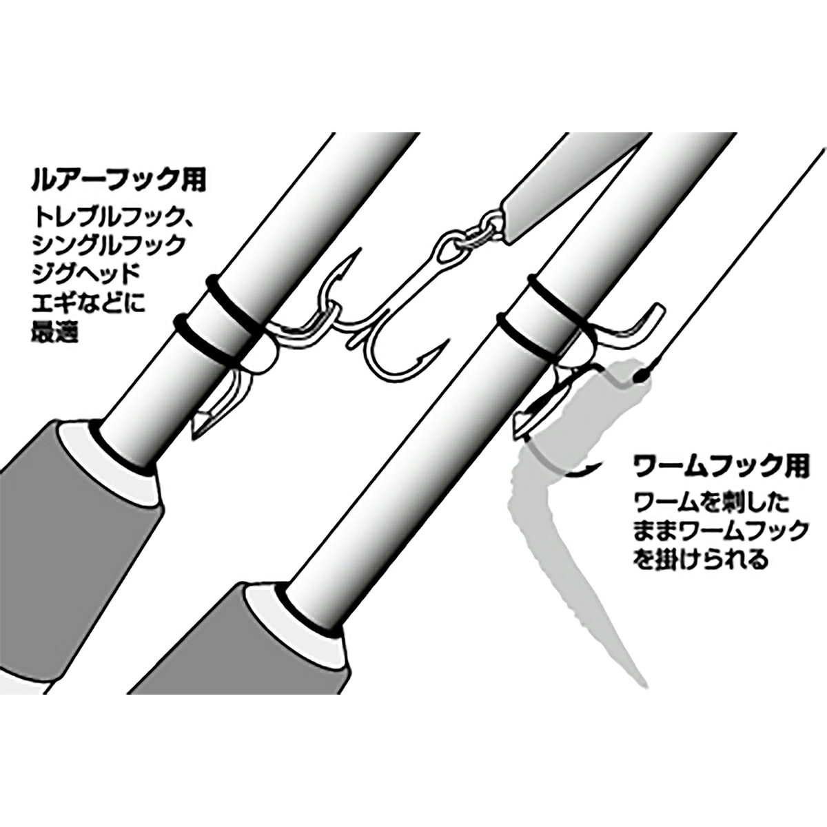 ダイワ(DAIWA) ルアーフックホルダー クリアレッド