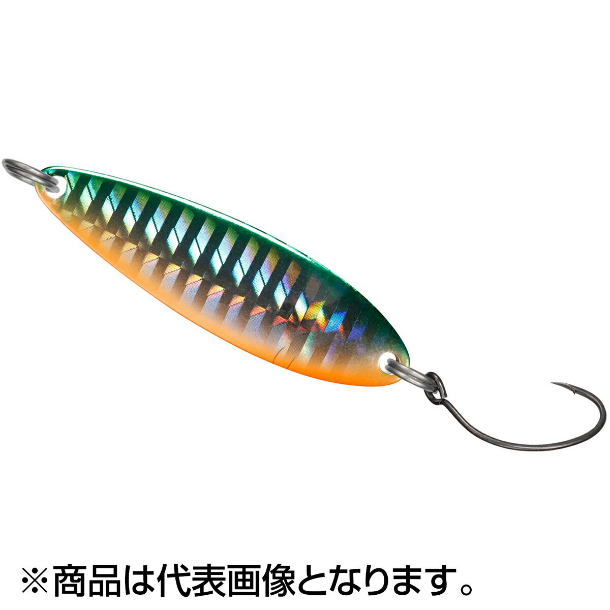レーザー効果で濁りに強い、チヌークSのハイアピール仕様。トラウト攻略のスタンダードスプーンとして長年の実績を持ち、多くのトラウトファンから根強い支持を得ている「チヌークS」のレーザーホログラム仕様バージョン。渓流・本流のネイティブトラウト狙いに最適で、濁りの入った時や光線の弱い時にレーザーのアピール力が特に威力を発揮する。10g、14g、17gには、サクラマスを中心としたビッグトラウトを狙うアングラーを対象にボトムトレースでも根掛かりしにくいフォルム、ホールドの良いゲイプフォルム、アイ方向に向いたカッティングポイントがしっかりしたフッキングを行うOWNER S-61シングルフック仕様をラインナップ。★仕様・規格・寸法★サイズ（mm）：35標準自重（g）：4.5標準装備フック：OWNER S-31 #4 シングルブラックフック※塗装の上塗りは、変質や不具合を起こす場合があります。あらかじめご了承ください。
