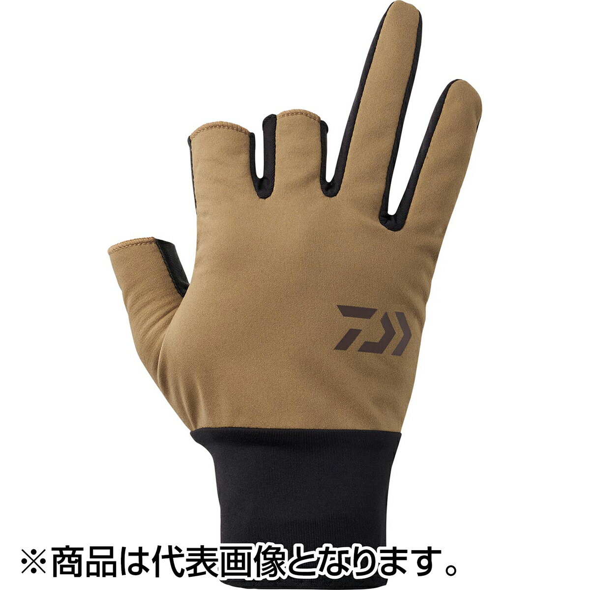 ダイワ(DAIWA) DG-8025W 防風ベルトレスグローブ 3本カット M モカ