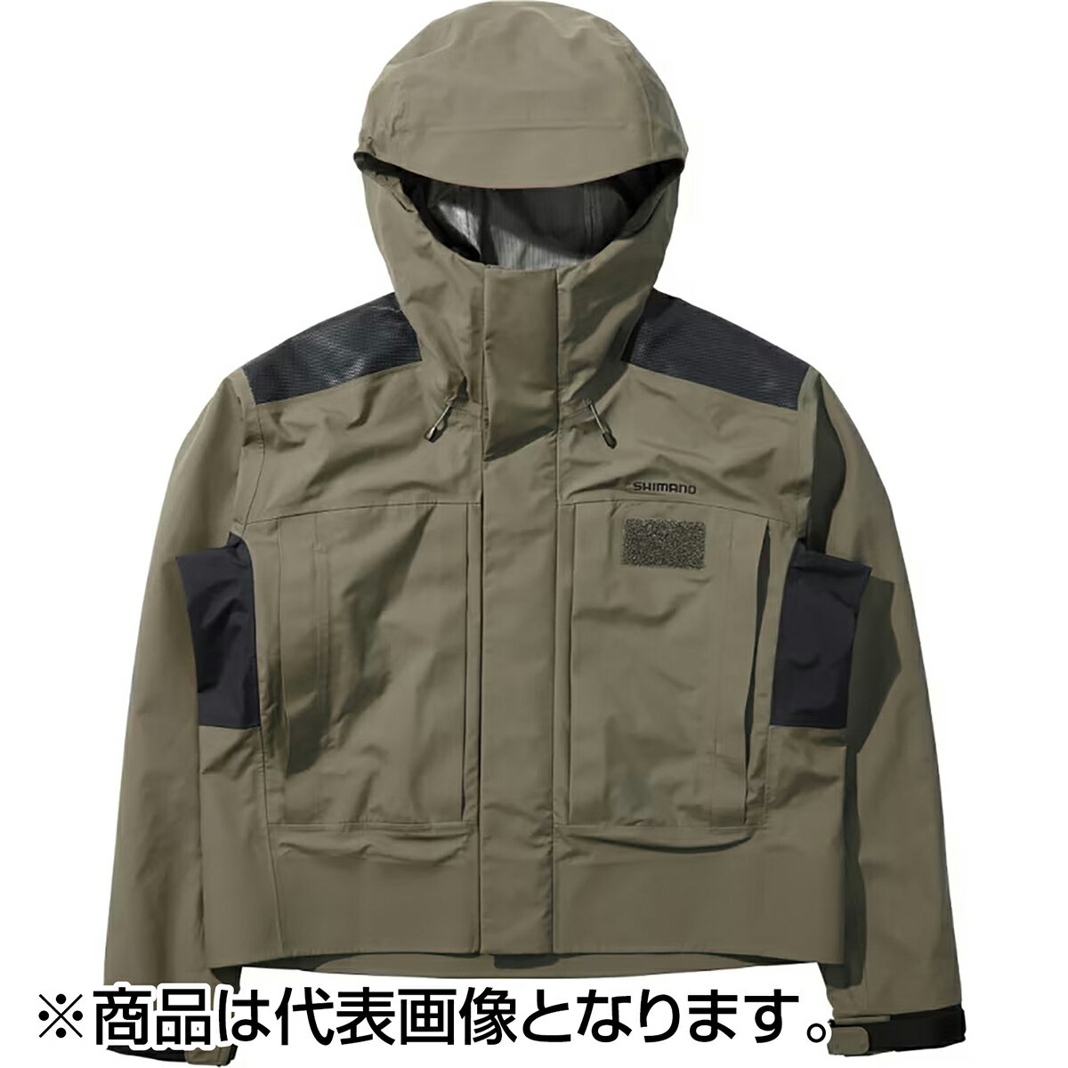 シマノ(SHIMANO) ウェーディング レインジャケット 03 L ダークカーキ RA-065Y