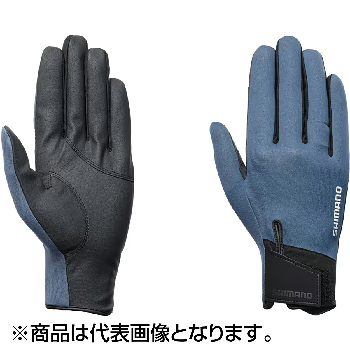 シマノ(SHIMANO) 03 タイタニューム・アルファ グローブ フルカバー L ブルーグレー GL-053Y