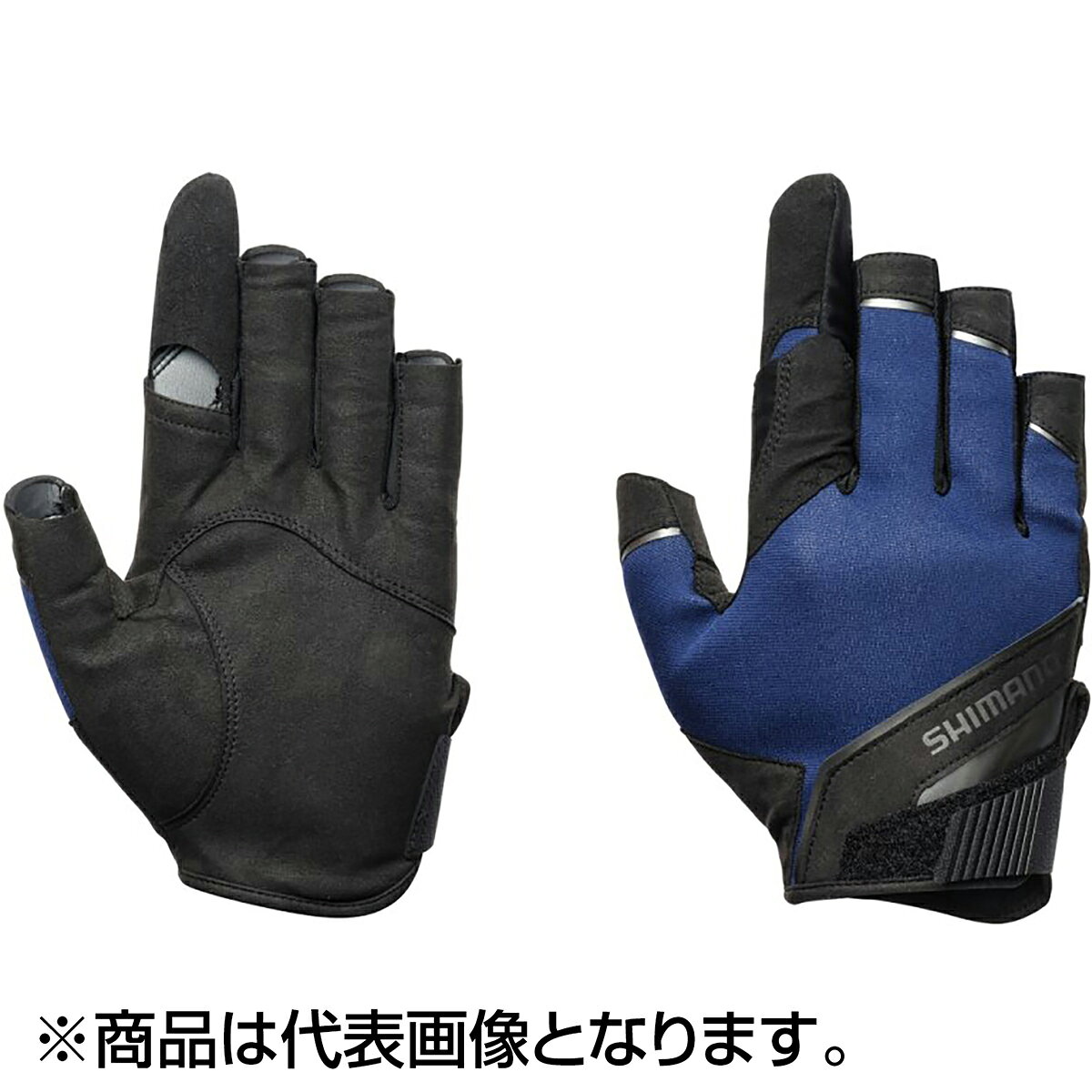 シマノ(SHIMANO) 05 タイタニューム・アルファ キャスティンググローブ M ネイビー GL-057Y