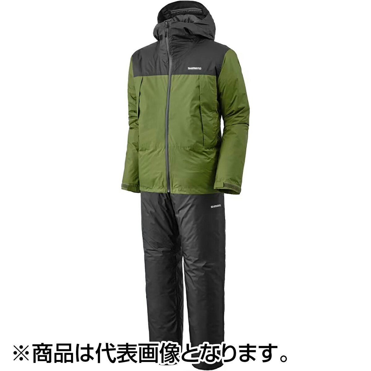乐天商城 - シマノ(SHIMANO) ベーシックインサレーション レインスーツ 01 XL カーキ RB-057X