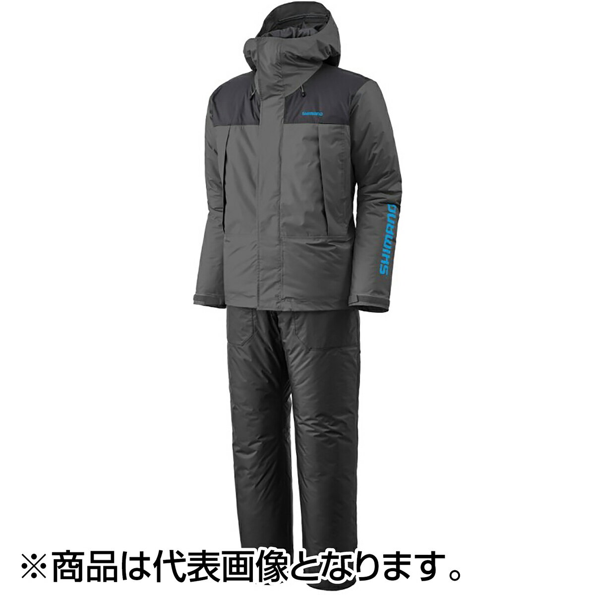 シマノ(SHIMANO) ベーシックハイロフト レインスーツ 01 L ブラック RB-077Y
