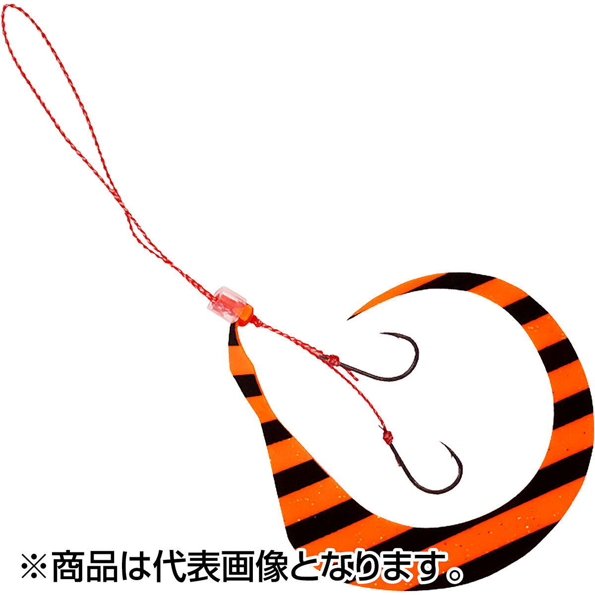 ・極厚ネクタイ「バルキーカーリー」のビッグシルエットモデル、「バルキーカーリー インパクト」フックセットが登場・従来のバルキーよりさらに0.2mm分厚くなった超極厚仕様・アピール力最強のビッグシルエットで遠くから魚を寄せる★仕様・規格・寸法★鈎：6号