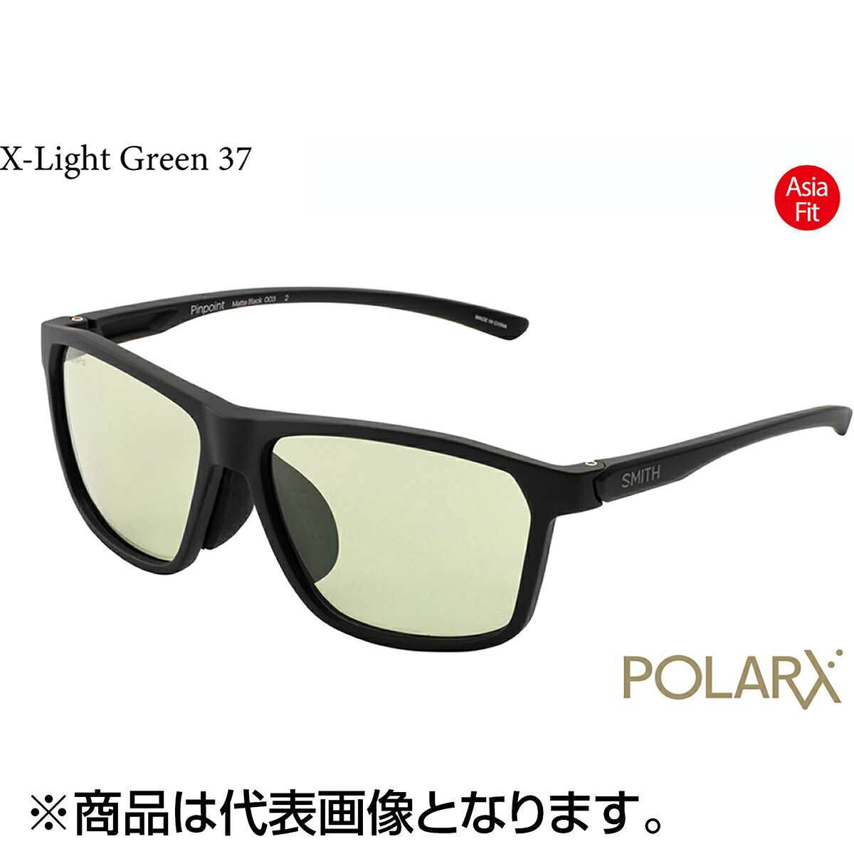 スミス(SMITH) POLARX Pinpoint Matte Black X-Light Green 37