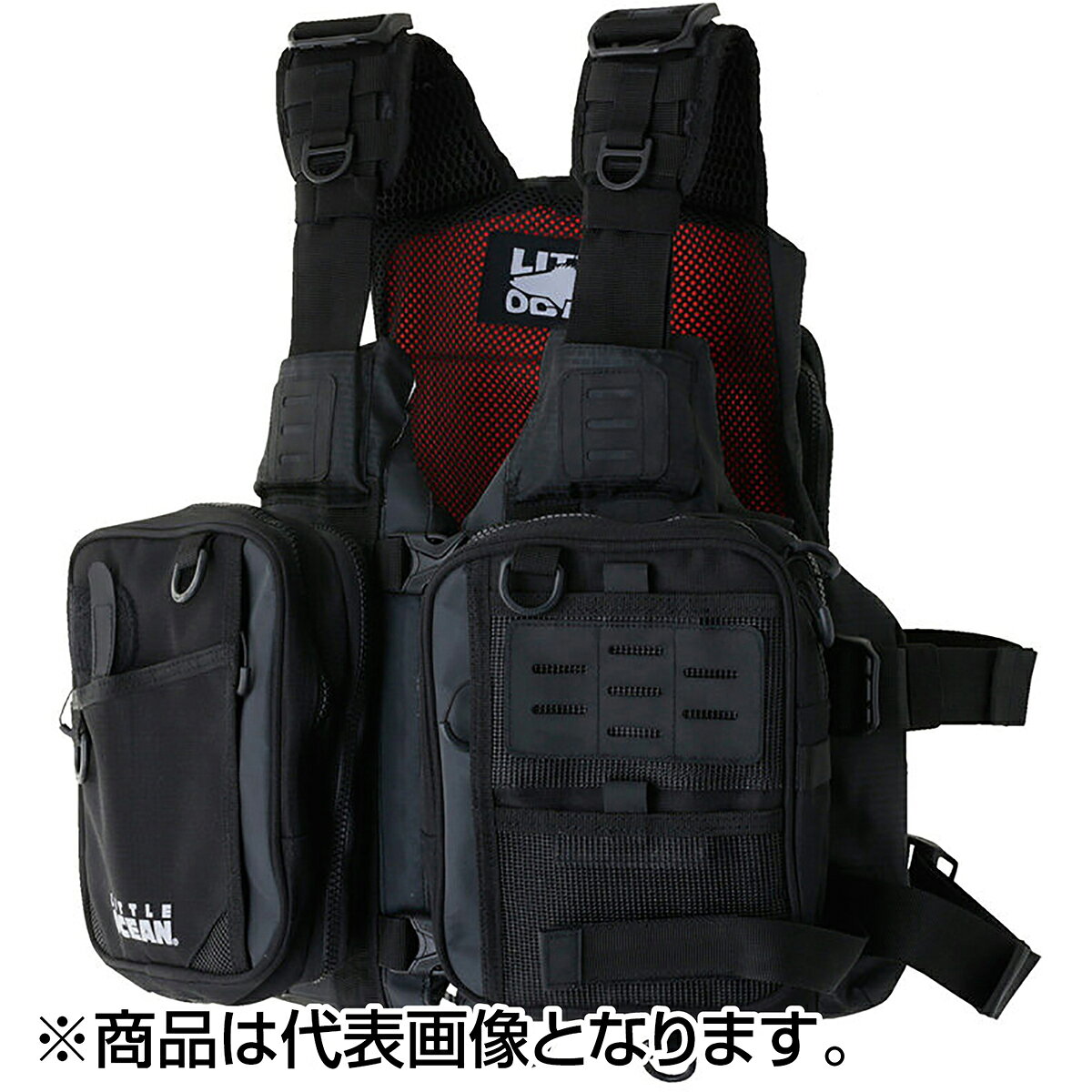 リトルプレゼンツ(LITTLE PRESENTS) スライド FG Vest フリー ブラック PF-09