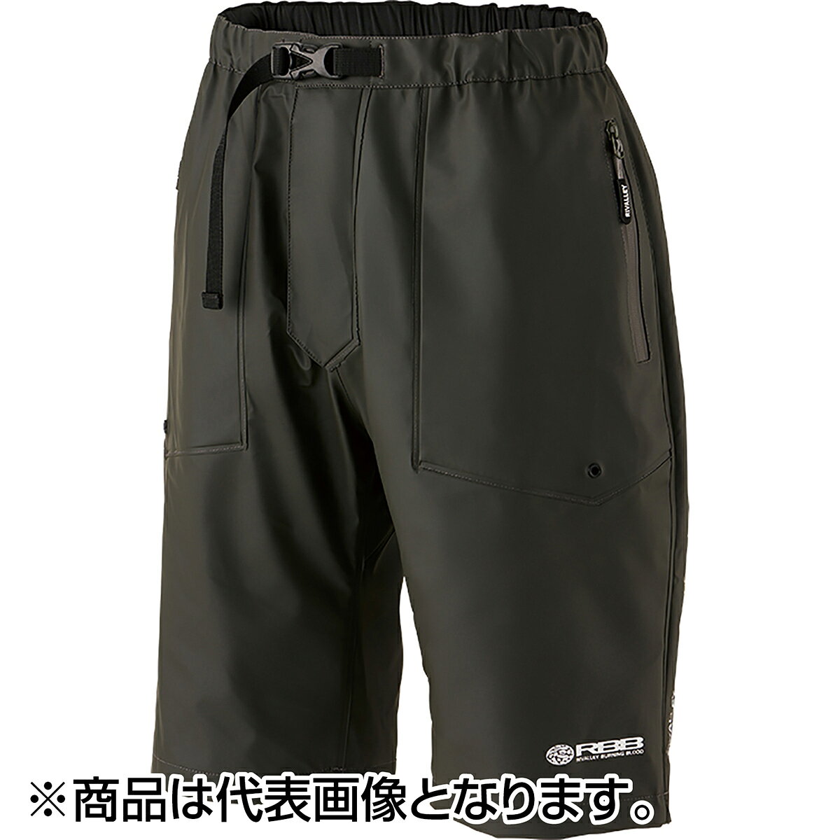 汚れに強い特殊PVCハーフパンツPVCの強度とPU（ポリウレタン）素材の軽さ、しなやかさを合わせ持った特殊素材防水性、防汚性に特化したオフショアアングラー必須モデルポケットには水の浸入を軽減する止水ファスナーを採用片手でサイズ調整が可能なアジャスター付きウエストバックルヒップ部は溶着部の負担を考慮したゆったり設計【注意事項】・各ポケットは完全防水仕様ではございません。・溶着部分への負担を軽減するためにゆとりを持ったサイズを推奨します。・高温多湿な状態での保管は移染や生地劣化の原因となりますのでご注意ください。★仕様・規格・寸法★素材表：PVC50% ポリウレタン50％裏：ポリエステル100％