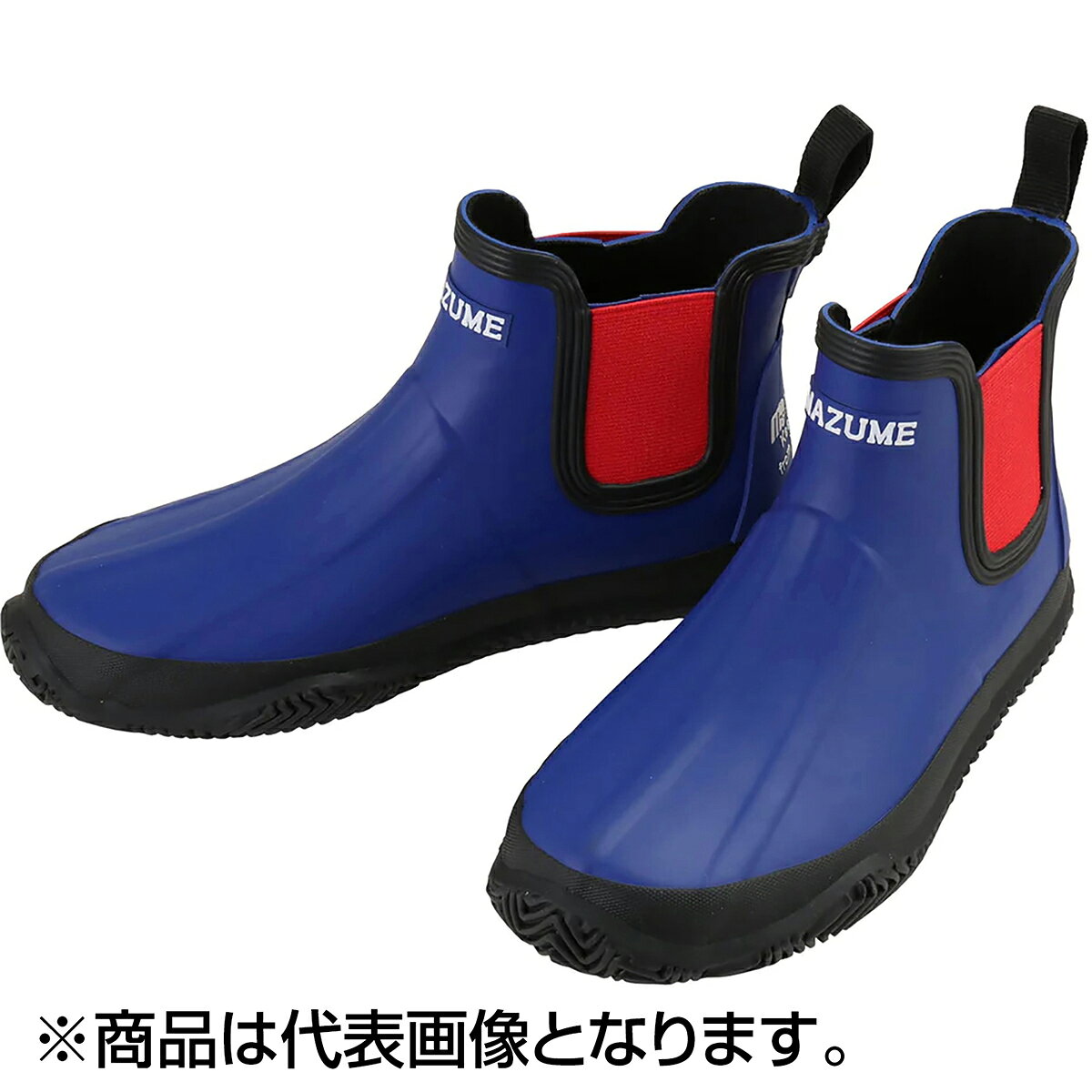 朝から雨の日は“完全防水”で挑むレインパンツと組み合わせることで、雨をしっかりシャットアウト。朝から降り続くような本降りでも、足元を完全ガードする防水デッキシューズです。タイトフィット設計で、安定感が段違い・甲を低く、足首を細く設計しフィット感を向上・アンクルカットで歩きやすく、動きやすい・サイドゴア仕様でスムーズな脱ぎ履きも実現※さらにフィット感を高めたい場合は、中敷きの使用がおすすめです。滑りにくく、水に強いアウトソール接地面積が広く、水はけの良いノンスリップソールを採用。濡れた船上でもしっかり踏ん張れ、安定した動きをサポートします。従来のブーツとは違う“本当のタイトフィット”一般的なラバーブーツは履き口が広くなりがちですが、両サイドのサイドゴア構造により、フィット感と着脱性を両立しています。軽量＆コンパクトで遠征にも最適かさばりにくく、持ち運びもラク。遠征時の荷物を圧迫しません。足元の安定が、釣果を変えるどれだけ高性能なタックルでも、足元が不安定では本来の力は発揮できません。揺れる船上で安定したファイトをするために、“足元の安定感”は不可欠です。★仕様・規格・寸法★サイズ：L