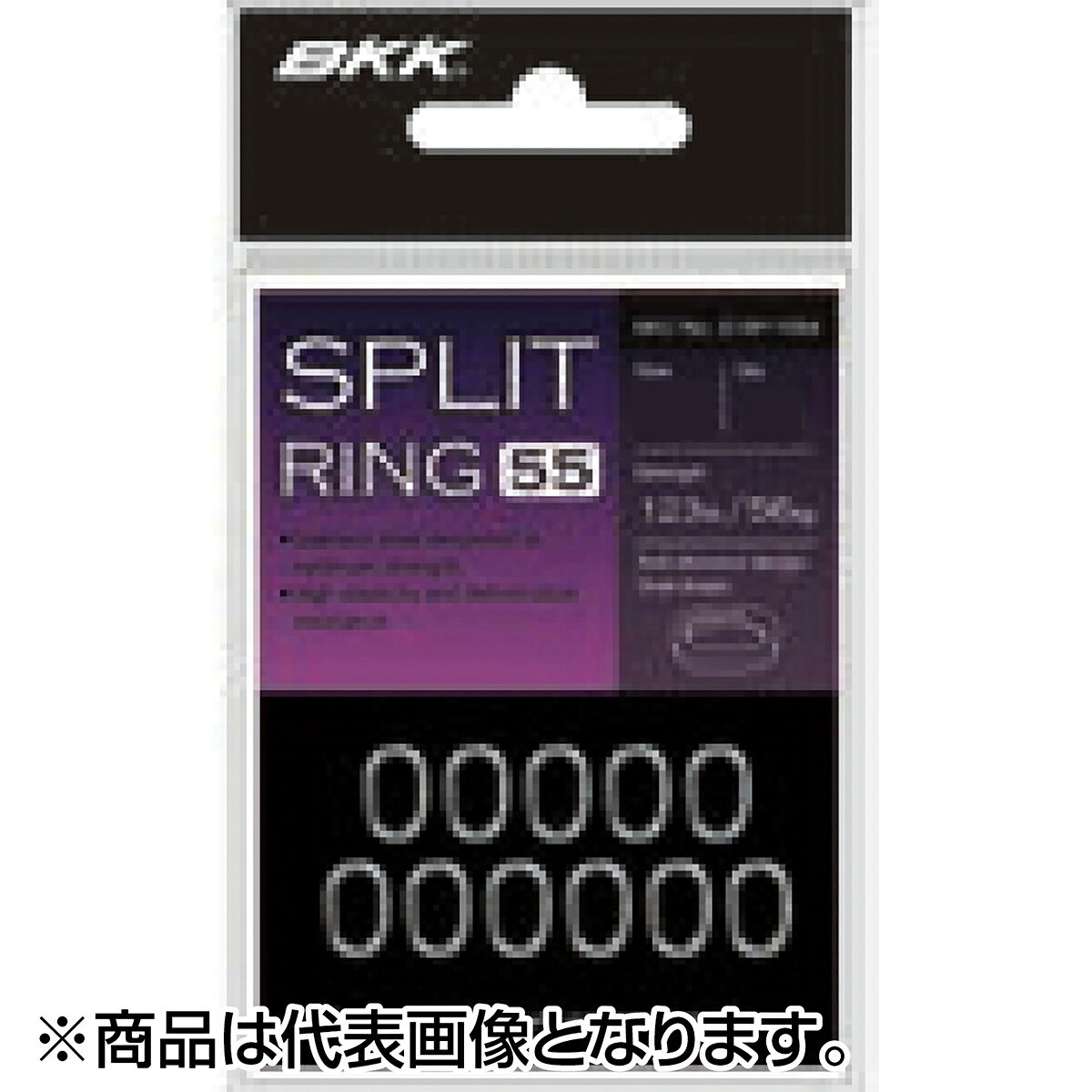 BKK SPLIT RING-55 はフックポイントをルアーボディから遠ざけるた事が出来る楕円形で設計されており、特定の条件でフックアップを向上させます。高品質ステンレス鋼は優れた強度と弾力性を実現し、スムーズな可動を目的とした精密化学研磨を施しました。★仕様・規格・寸法★SIZE：6STLENGTH(kg)：75QTY：16COATING：Stainless-SteelPKG：10