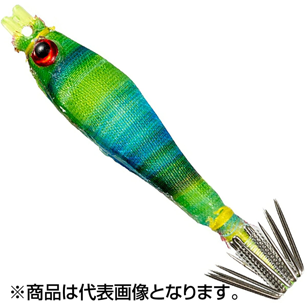 マルイカ・小型ケンサキイカに特化したミニサイズ!■イカが抱いたら離さないプニプニ触感「スクイッシーボディ」イカが抱き込んだ際に違和感を与えないベイトフィッシュの持つ柔らかさを持ったボディがスクイッシーボディです。スクイッシーボディはイカに違和感を与えず深く抱き込ませたり、長く抱かせることで掛けるチャンスを増やします。★仕様・規格・寸法★ボディカラー（下地）：緑サイズ：3.8cm針の線径：φ0.5針立て数：6本立1段針