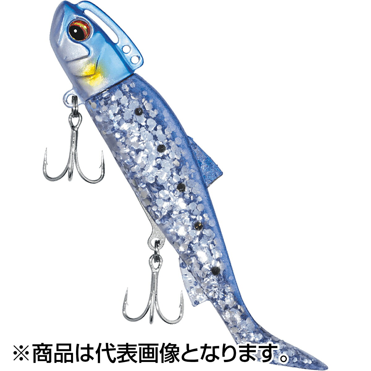 巻き速度でパターンを見つけ出すワーム一体型ルアーあらゆる状況に対応可能なジグヘッドと、ジグヘッドにしっかり同調してアクションする専用ワームの組み合わせが、あらゆるシーバスゲームを劇的に変える。3つのスナップ装着アイで動きをコントロール、ウォブリング・ローリング・バイブレーションの3アクションでシーバスゲームを劇的に変える。シャローエリアから湾奥までワンシャッドひとつでカバー。★仕様・規格・寸法★SIZE：8g