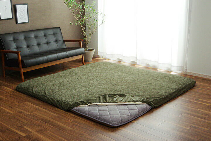 Rakuten - 【メーカー直送】イケヒコ ラグカバー 長方形 撥水 グリーン 約193×243cm｜1161730126807