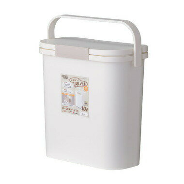 AZUMAYA(東谷) 運べる防臭ペール 10L 持ち手｜RSD-73WH