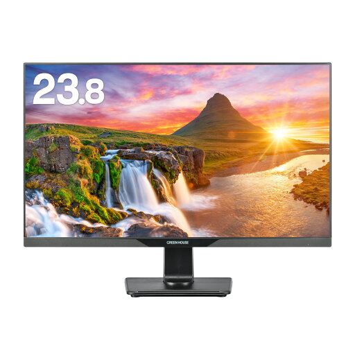 【お取り寄せ】グリーンハウス 23.8型ワイド広視野角LED液晶ディスプレイ ブラック|GH-LCW24L-BK 【お取り寄せ】グリーンハウス 23.8型ワイド広視野角LED液晶ディスプレイ ブラック|GH-LCW24L-BK