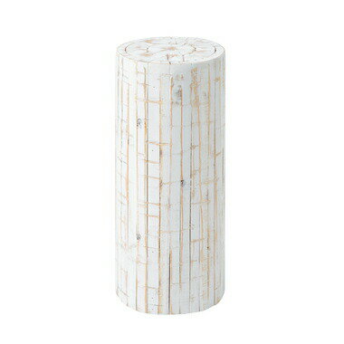 樂天商城 - AZUMAYA(東谷) フラワースタンド プランターベース 花台 パイン材 丸太型 H53cm｜GUY-927WH