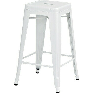 AZUMAYA(東谷) スタッキング ハイスツール スチール クレール アイボリー｜PC-132IV