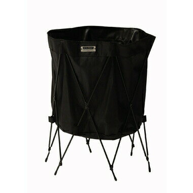 AZUMAYA(東谷) フォールディングバスケット 折りたたみ 収納 ブラック｜MIP-98BK