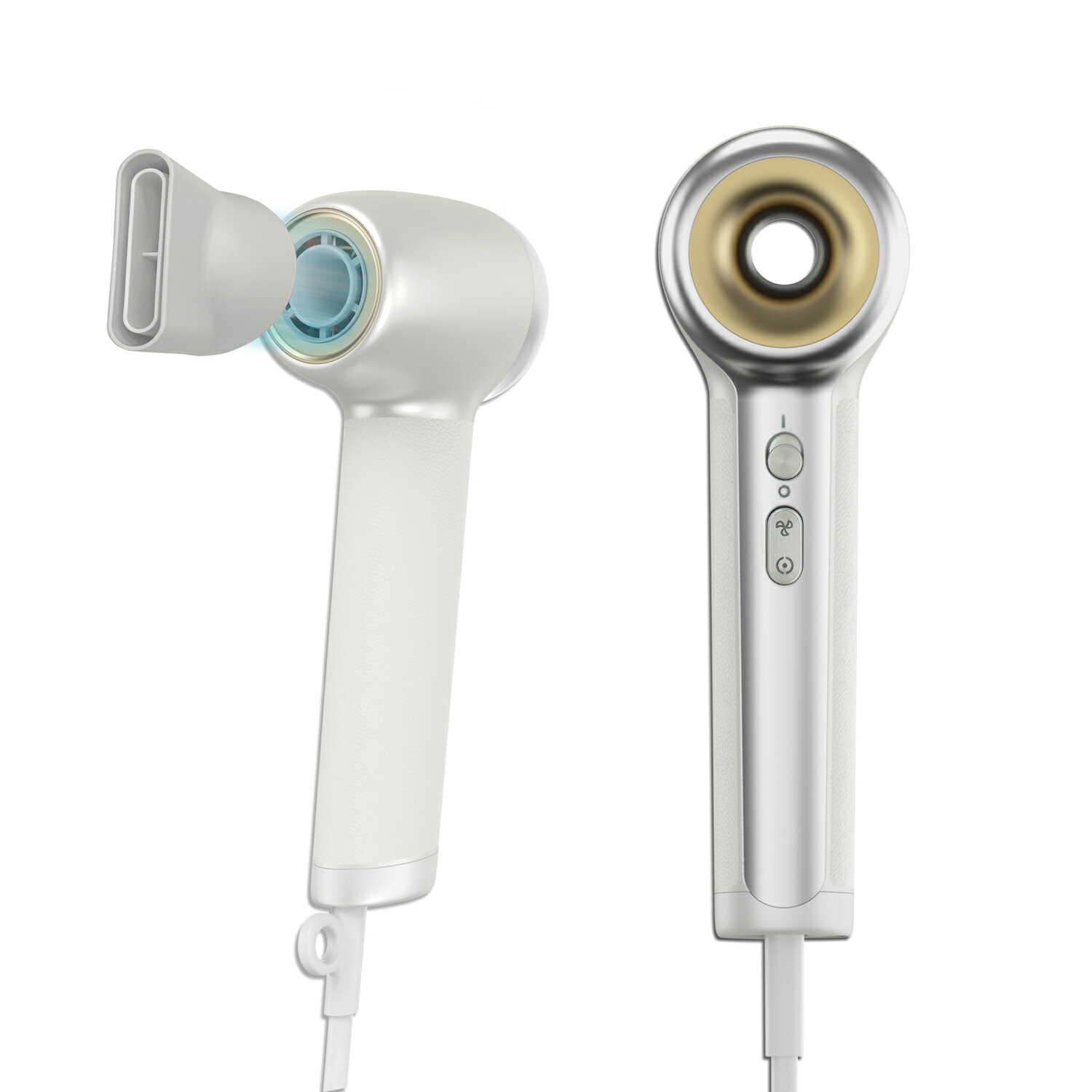 M's CORTE(エムズコルテ) ドライヤー 大風量 速乾 コンパクト 静音 軽量 マイナスイオン つり輪 国内メーカー直販 1年保証 お子様モード 風量4段...