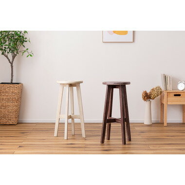 AZUMAYA(東谷) ボットーネ ハイスツール 木製 ブラウン/アイボリー 全2色|CL-222BR|CL-222IV AZUMAYA(東谷) ボットーネ ハイスツール 木製 ブラウン/アイボリー 全2色|CL-222BR|CL-222IV