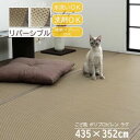【メーカー直送】イケヒコ 洗える ラグ 日本製 除菌スプレー対応 水洗い 洗剤 丸洗い 丈夫 ござ風 ポリプロピレン ブラウン リバーシブル 両面使用可 江戸間10畳 約435×352cm|1090740021402