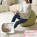 【メーカー直送】イケヒコ ビーズクッション 座椅子型 コンパクトタイプ 柄付き ジャパンディテイスト ベージュ/グリーン 全2色 約50×50cm 「マスクロス...