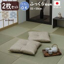 【メーカー直送】イケヒコ 座布団 セット 2枚組 洗える 手洗い可 銘仙判 ボリュームタイプ 日本製 国内綿入れ 麻の葉模様 ベージュ/ブルー 全2色 約55×...
