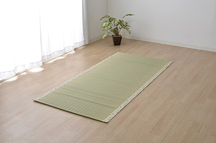 【メーカー直送】イケヒコ い草 シーツ 寝ござ シングルサイズ S 抗菌 防臭 消臭 吸湿 国産 熊本県八代..