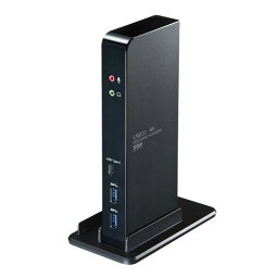 【お取り寄せ】サンワサプライ（SANWA SUPPLY）タブレットスタンド付き4K対応USB3.1ドッキングステーション｜USB-CVDK4
