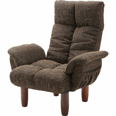 AZUMAYA(東谷) 脚付パーソナルチェア　ブラウン｜RKC-39BR